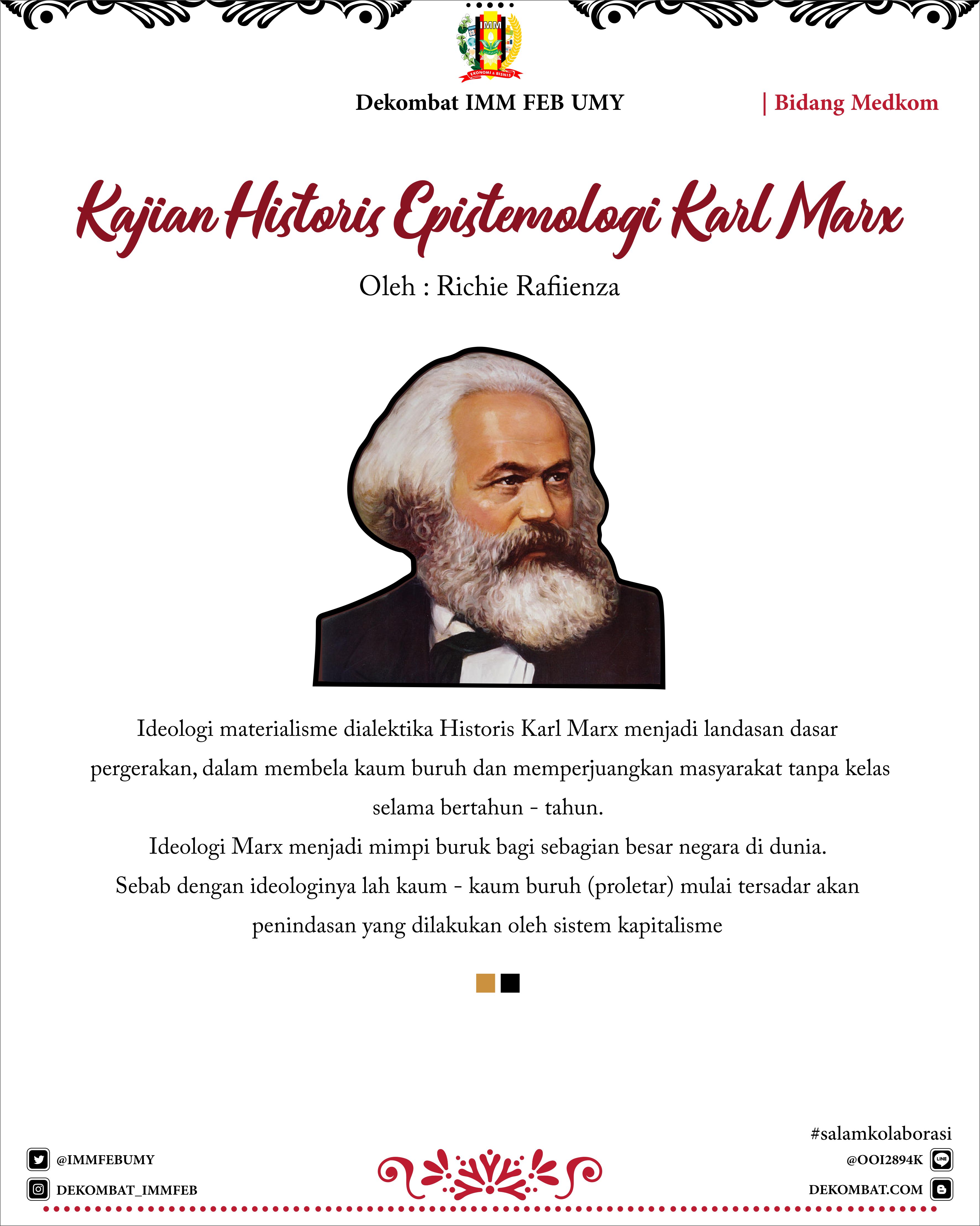 Kajian Historis Epistemologi Karl Marx